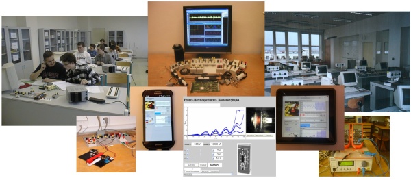 Souprava ISES ve škole, v laboratoři na Interentu